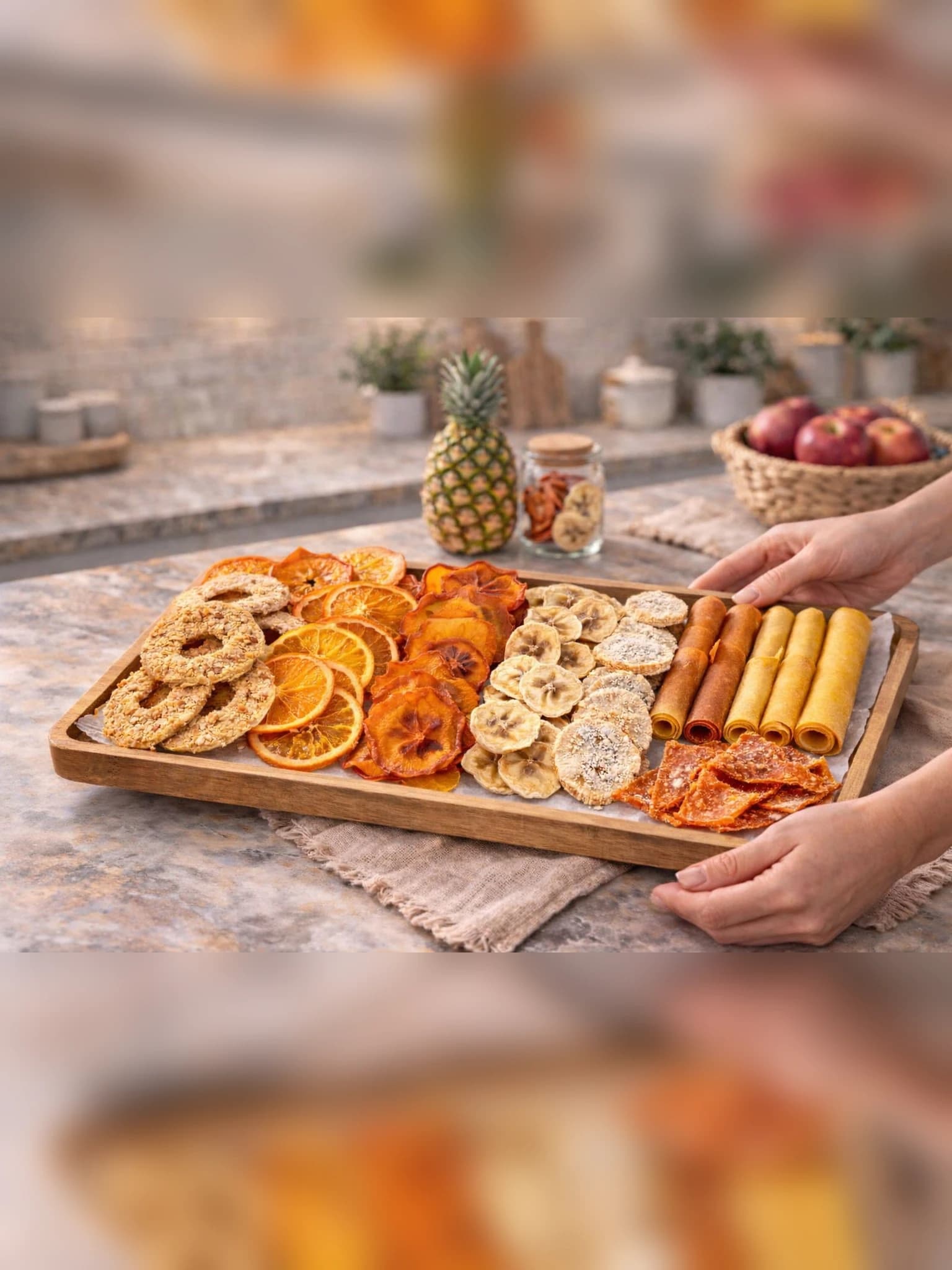 Hands holding fresh fruit — Honesta